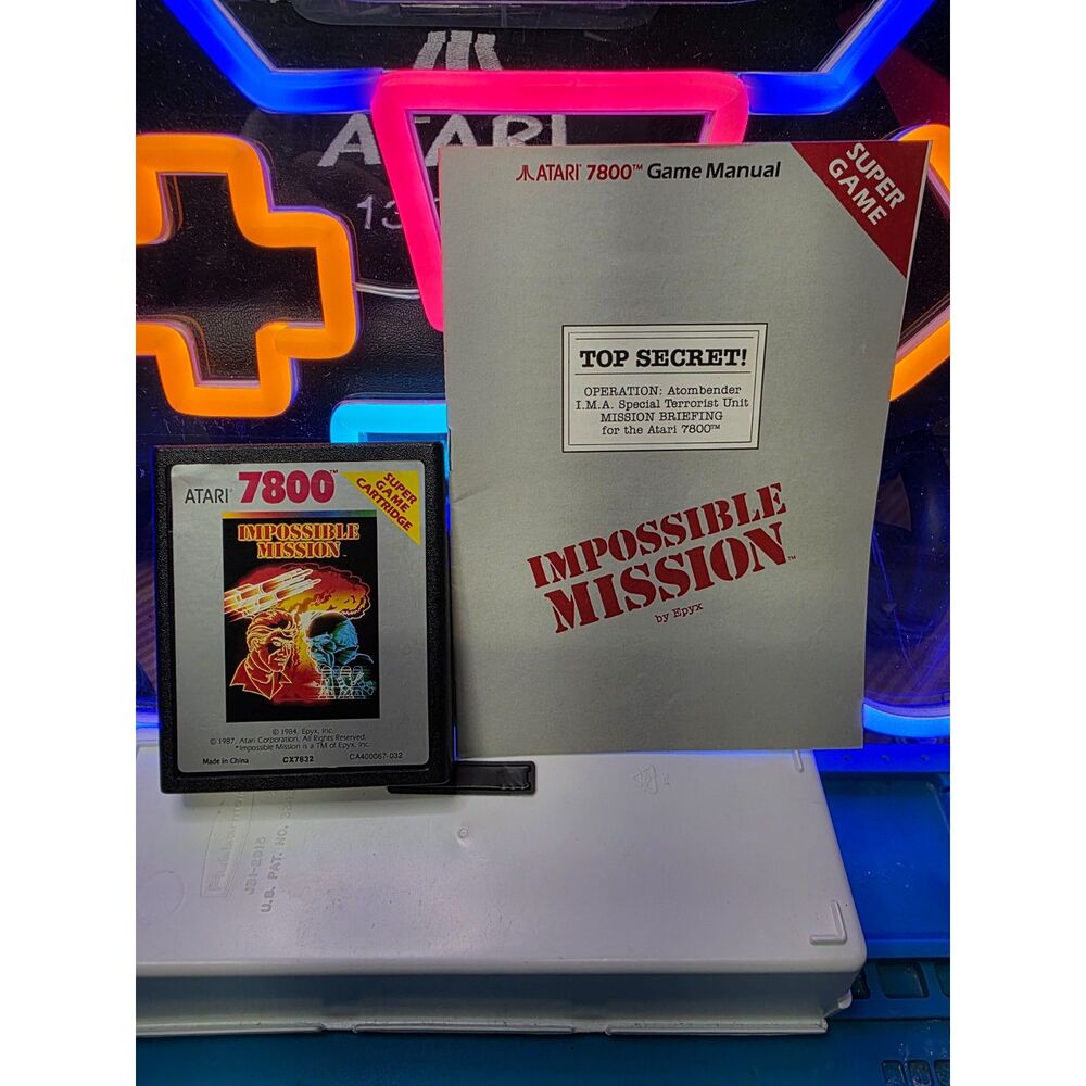 Impossible Mission + Manual by Epyx for Atari 7800